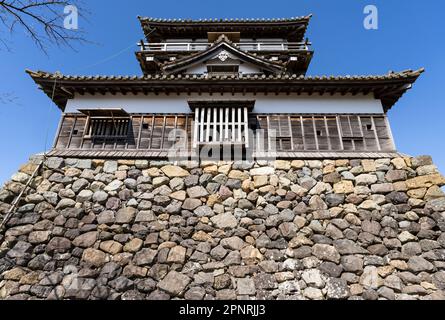 Castello di Maruoka nella prefettura di Fukui, Giappone. Foto Stock