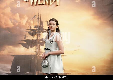 Anever Anderson partecipa alla prima mondiale di Peter Pan & Wendy, al Curzon Mayfair di Londra. Data immagine: Giovedì 20 aprile 2023. Foto Stock