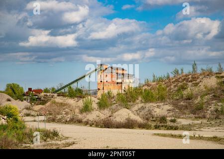 vecchia fattoria italiana Foto Stock