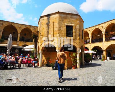 Nicosia, capitale deviata di Cipro in un viaggio su strada, Mar Mediterraneo Foto Stock