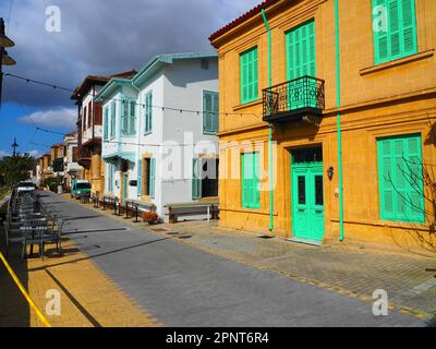 Nicosia, capitale deviata di Cipro in un viaggio su strada, Mar Mediterraneo Foto Stock