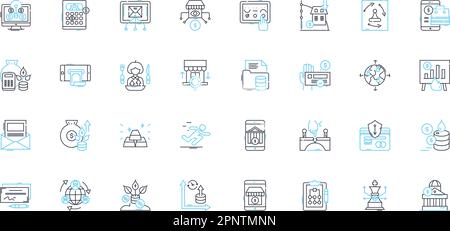 Set di icone lineari social nerk. Comunità, connettività, interazione, condivisibilità, viralità, Nerk, vettore di linea di amicizia e segnali di concetto Illustrazione Vettoriale