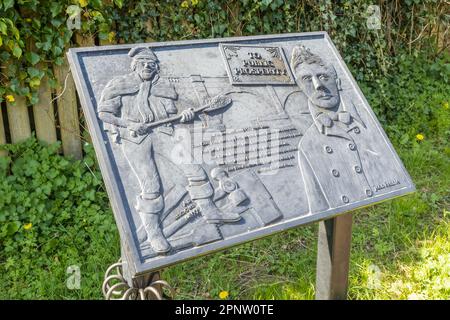 19.04.023 Lancaster, Lancashire, Regno Unito. L'acquedotto di Lune è un acquedotto navigabile che porta il canale di Lancaster sul fiume Lune, sul lato est Foto Stock