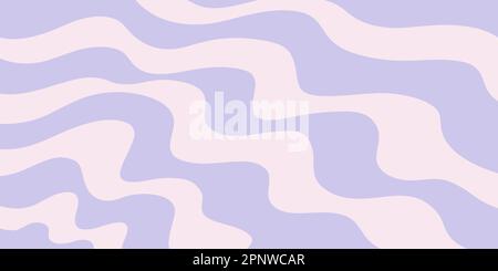 Retro 70s vettore di sfondo curva astratta Illustrazione Vettoriale