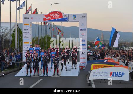 Croazia, Croazia. 20th Apr, 2023. Zagabria, Ceremonial Start Credit: Agenzia indipendente per le foto/Alamy Live News Foto Stock