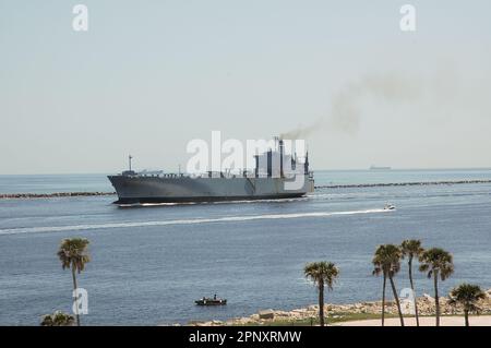 La barca militare Mayport attraccato a Flordia Foto Stock