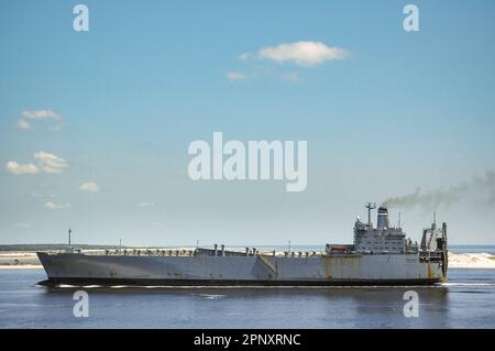 La barca militare Mayport attraccato a Flordia Foto Stock