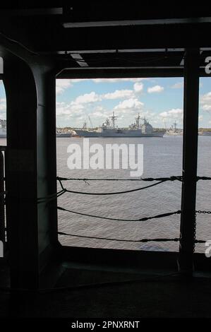 La barca militare Mayport attraccato a Flordia Foto Stock