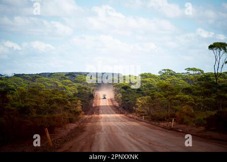 Fuoristrada in campagna Foto Stock