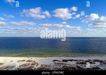 Vista aerea di Perdido Key Beach, Florida Foto Stock