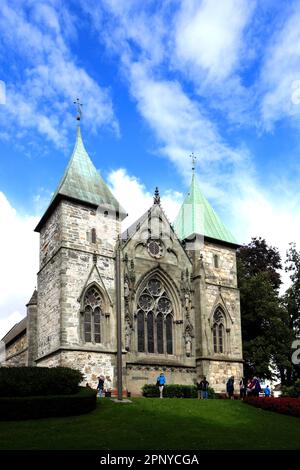 Stavanger Domkirke (cattedrale di St Svithun) Città di Stavanger, Fiordi occidentali, Norvegia, Scandinavia, Europa. Stavanger domkirke (cattedrale di San Svitun) Foto Stock