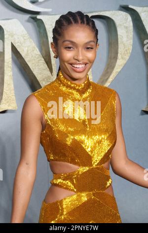 Yara Shahidi, Peter Pan & Wendy - World Premiere, Curzon Mayfair, Londra, Regno Unito, 20 aprile 2023, Foto di Richard Goldschmidt Foto Stock