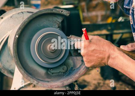 Motore pietra per lavori segreti, di molatura o di lavoro generale Foto Stock