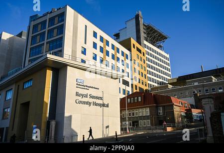 La nuova ristrutturazione del Royal Sussex County Hospital (RSCH) di Brighton, di recente costruzione Foto Stock