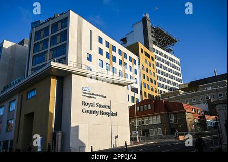 La nuova ristrutturazione del Royal Sussex County Hospital (RSCH) di Brighton, di recente costruzione Foto Stock