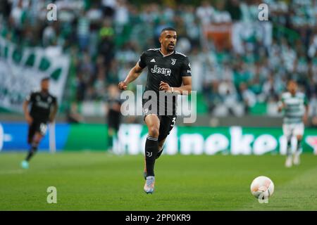 Lisbona, Portogallo. 20th Apr, 2023. Bremer (Juventus) Calcio : UEFA Europa League quarti di finale 2nd tappa tra Sporting Clube de Portugal 1-1 Juventus FC all'Estadio Jose Alvalade di Lisbona, Portogallo . Credit: Mutsu Kawamori/AFLO/Alamy Live News Foto Stock