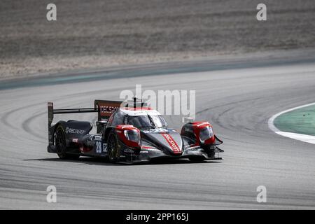 28 LAFARGUE Paul (fra), CHATIN Paul-Loup (fra), HORR Laurents (ger), Idec Sport, Oreca Gibson 07 - Gibson, in azione durante la 4 ore di Barcellona 2023, 1st° round della 2023 European le Mans Series sul circuito di Barcellona-Catalunya dal 21 al 23 aprile 2023 a Montmelo, Spagna - Foto: Xavi Bonilla/DPPI/LiveMedia Foto Stock