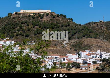 Panorama del villaggio di Sanlucar de Guadiana, una provincia di Huelva, Andalusia, Spagna. Foto Stock