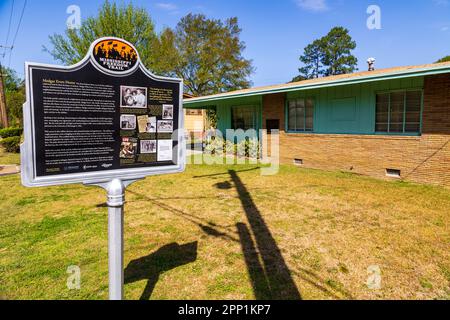 Jackson, MS - Marzo 2023: La casa di Medgar Evers è un monumento storico nazionale situato a Jackson, MS Foto Stock