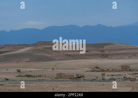 Deserto di Agafay Foto Stock