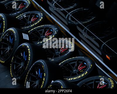 Monza, Italia. 21st Apr, 2023. Pirelli Tyre Credit: Live Media Publishing Group/Alamy Live News Foto Stock