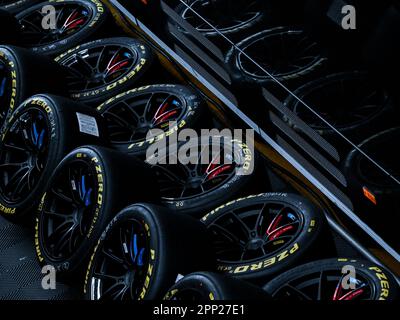 Monza, Italia. 21st Apr, 2023. Pirelli Tyre Credit: Agenzia fotografica indipendente/Alamy Live News Foto Stock