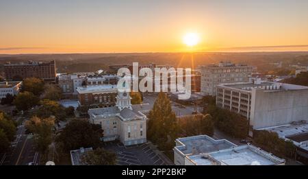 Atene, Georgia, USA all'alba. Foto Stock