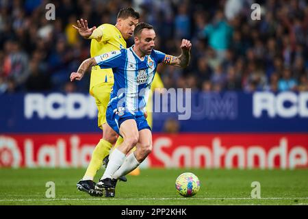 Cornellà de Llobregat, Spagna. 21st Apr 2023. Sergi Darder di RCD Espanyol Credit: Saolab/Alamy Live News Foto Stock