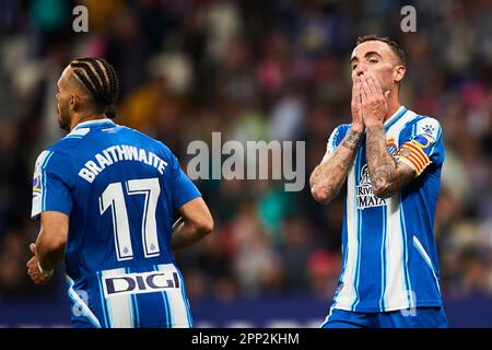 Cornellà de Llobregat, Spagna. 21st Apr 2023. Sergi Darder di RCD Espanyol Credit: Saolab/Alamy Live News Foto Stock