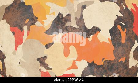 sfondo astratto con colori marrone e arancione. rendering 3d. Foto Stock