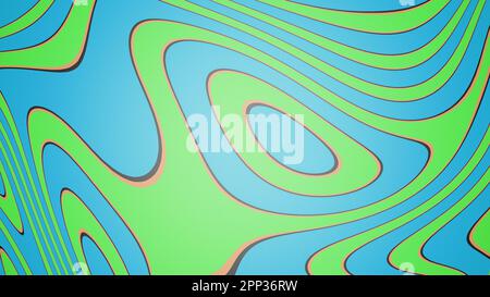 sfondo astratto con colori blu e verde. rendering 3d. Foto Stock
