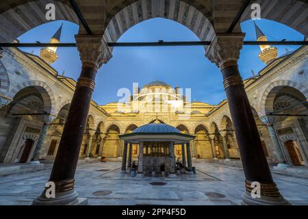 Moschea di Bayezid II, Fatih, Istanbul, Turchia Foto Stock