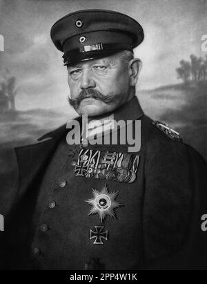 Paul von Hindenburg circa 1914 Foto Stock