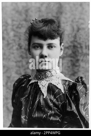 Nellie Bly (Elizabeth Cochrane). Foto di H.L. Meyers. c1890 Feb 21. Foto Stock