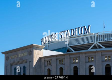 Lo Yankee Stadium viene mostrato a New York, NY, USA il 19 agosto 2022. Foto Stock