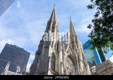 Cattedrale di San Patrizio a New York, New York, USA, 21 agosto 2022. Foto Stock