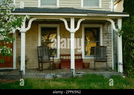 Una casa su Main Street, Nelsonville, New York Foto Stock