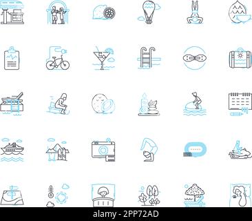 Set di icone lineari Clean Eating. Nutrizione, sano, organico, fresco, sano, RAW, Natural Line Vector e Concept Signs. Sostenibile, basato su impianti Illustrazione Vettoriale