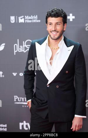 22 aprile 2023, Madrid, Madrid, Spagna: Sebastian Yatra partecipa ai premi Platino 10th per il cinema Iberoamericano 2023 Rec Carpet al Palacio Municipal de Congresos-IFEMA Madrid il 22 aprile 2023 a Madrid, Spagna (Credit Image: © Jack Abuin/ZUMA Press Wire) SOLO PER USO EDITORIALE! Non per USO commerciale! Foto Stock