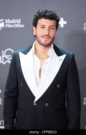 22 aprile 2023, Madrid, Madrid, Spagna: Sebastian Yatra partecipa ai premi Platino 10th per il cinema Iberoamericano 2023 Rec Carpet al Palacio Municipal de Congresos-IFEMA Madrid il 22 aprile 2023 a Madrid, Spagna (Credit Image: © Jack Abuin/ZUMA Press Wire) SOLO PER USO EDITORIALE! Non per USO commerciale! Foto Stock