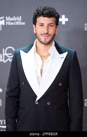 22 aprile 2023, Madrid, Madrid, Spagna: Sebastian Yatra partecipa ai premi Platino 10th per il cinema Iberoamericano 2023 Rec Carpet al Palacio Municipal de Congresos-IFEMA Madrid il 22 aprile 2023 a Madrid, Spagna (Credit Image: © Jack Abuin/ZUMA Press Wire) SOLO PER USO EDITORIALE! Non per USO commerciale! Foto Stock