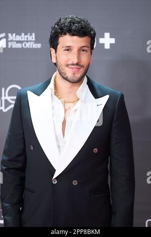 22 aprile 2023, Madrid, Madrid, Spagna: Sebastian Yatra partecipa ai premi Platino 10th per il cinema Iberoamericano 2023 Rec Carpet al Palacio Municipal de Congresos-IFEMA Madrid il 22 aprile 2023 a Madrid, Spagna (Credit Image: © Jack Abuin/ZUMA Press Wire) SOLO PER USO EDITORIALE! Non per USO commerciale! Foto Stock