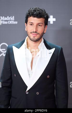 Madrid. Spagna. 20230422, Sebastian Yatra partecipa ai premi Platino 10th per il cinema Iberoamericano 2023 Rec Carpet al Palacio Municipal de Congresos-IFEMA Madrid il 22 aprile 2023 a Madrid, Spagna Foto Stock