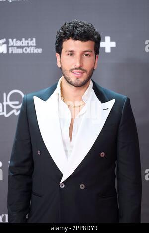 Madrid. Spagna. 20230422, Sebastian Yatra partecipa ai premi Platino 10th per il cinema Iberoamericano 2023 Rec Carpet al Palacio Municipal de Congresos-IFEMA Madrid il 22 aprile 2023 a Madrid, Spagna Foto Stock