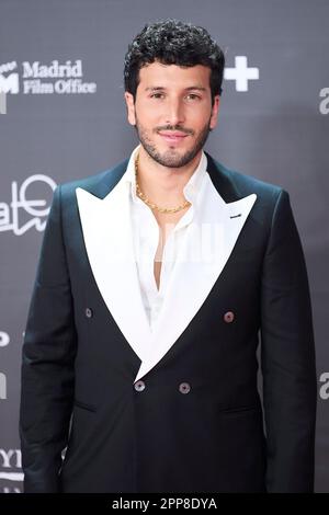 Madrid. Spagna. 20230422, Sebastian Yatra partecipa ai premi Platino 10th per il cinema Iberoamericano 2023 Rec Carpet al Palacio Municipal de Congresos-IFEMA Madrid il 22 aprile 2023 a Madrid, Spagna Foto Stock