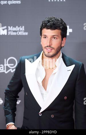 Madrid. Spagna. 20230422, Sebastian Yatra partecipa ai premi Platino 10th per il cinema Iberoamericano 2023 Rec Carpet al Palacio Municipal de Congresos-IFEMA Madrid il 22 aprile 2023 a Madrid, Spagna Foto Stock