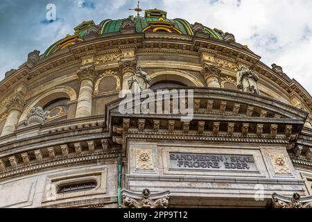 Una chiesa in marmo nel centro di Copenhagen. Frederik Kirke. Frederiksstaden, Copenaghen, Danimarca. Capitali d'Europa Foto Stock