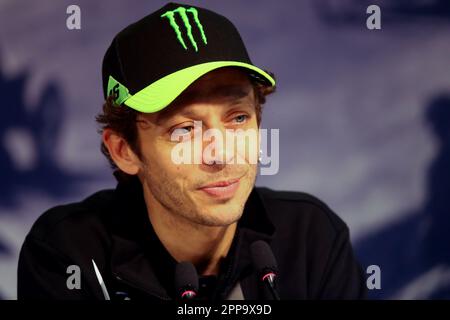 Monza, Italia. 22nd Apr, 2023. Valentino Rossi durante la conferenza stampa durante il Fanatec GT World Challenge Europe il 22 aprile 2023 all'Autodromo Nazionale di Monza. Credit: Marco Canoniero/Alamy Live News Foto Stock