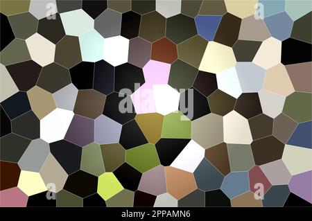 Sfondo composto da grandi segmenti di mosaico in colori pastello Foto Stock