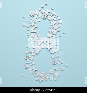 Biglietto d'auguri per la Festa della mamma, 3D rendering di celebrazioni in giorni speciali Foto Stock
